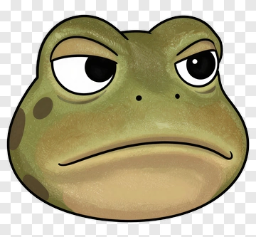 Cartoon Frog Face PNG