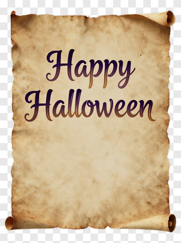 Happy Halloween Scroll PNG