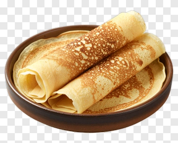 Plate Of Rolled Crepes PNG