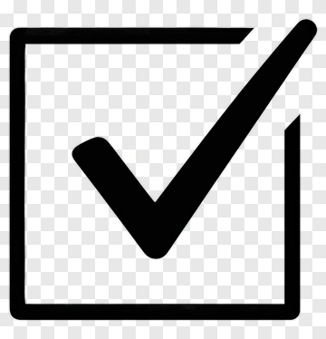 Black Check Mark Inside A Box PNG