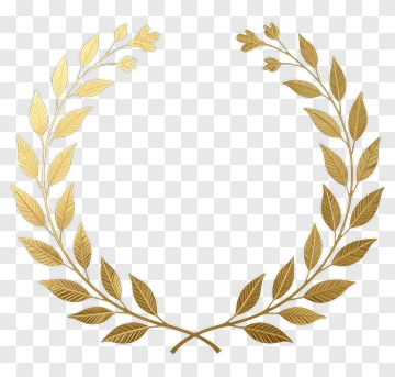 Gold Laurel Wreath PNG