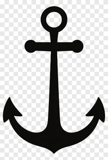 Black Anchor Symbol PNG