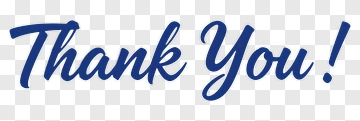 Thank You Text In Elegant Script PNG
