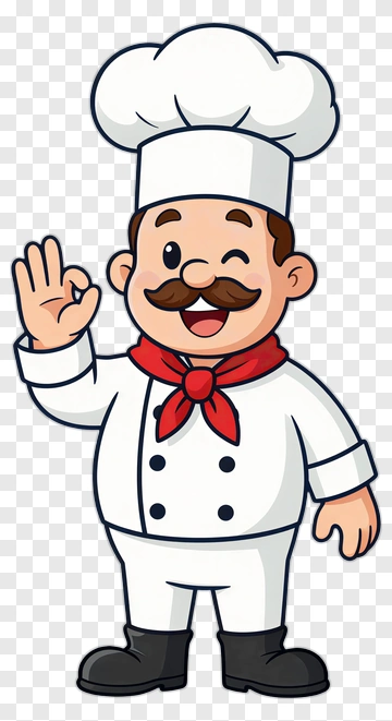 Cartoon Chef Winking And Giving Okay Gesture PNG