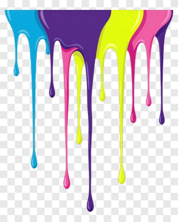 Colorful Dripping Paint PNG