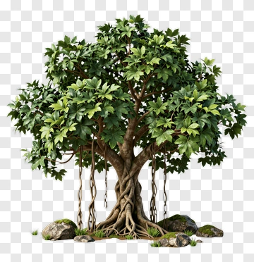 Realistic Tree With Lush Green Leaves PNG