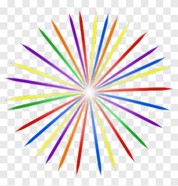 Colorful Starburst Design PNG