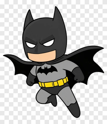 Cartoon Batman Flying PNG