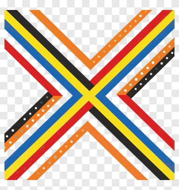Colorful Geometric Pattern With Stripes PNG