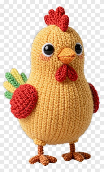 Felt Chicken Toy PNG