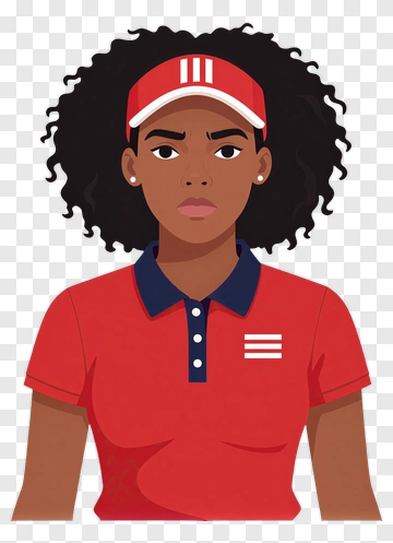 Athlete In Red Sportswear PNG