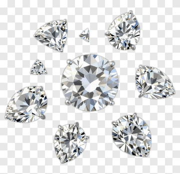 Collection Of Brilliant Cut Diamonds PNG