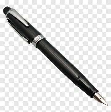 Black Fountain Pen PNG