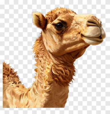 Realistic Camel Portrait PNG