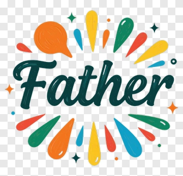 Father Celebration Design PNG