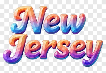 New Jersey Text Design PNG