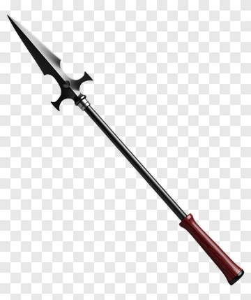Spear With Red Handle PNG