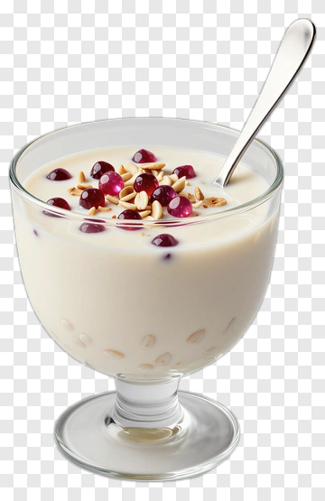 Yogurt With Pomegranate Seeds And Pine Nuts PNG