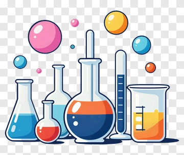 Colorful Chemical Laboratory Equipment PNG