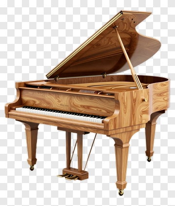 Wooden Grand Piano PNG