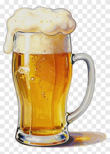 Beer Mug With Foam PNG