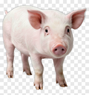 Piglet Standing On A Transparent Background PNG