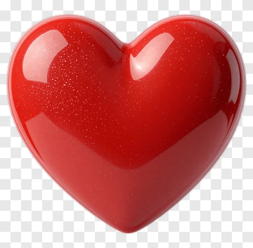 Red Heart Shape PNG