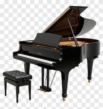 Grand Piano With Bench PNG