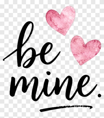 Be Mine Heart Design PNG
