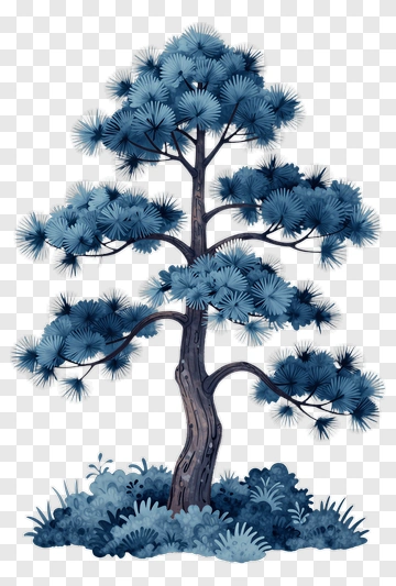 Colorful Pine Tree PNG