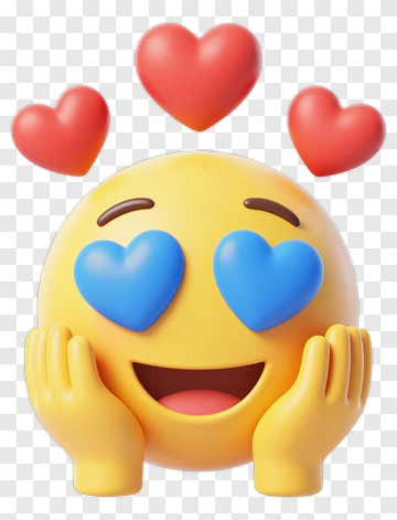 Smiling Emoji With Heart Eyes PNG