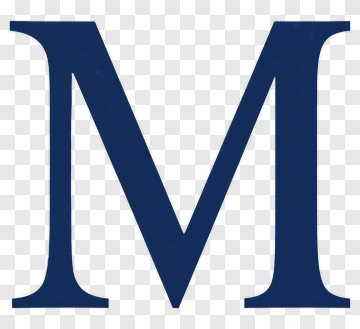 Letter M In Dark Blue PNG