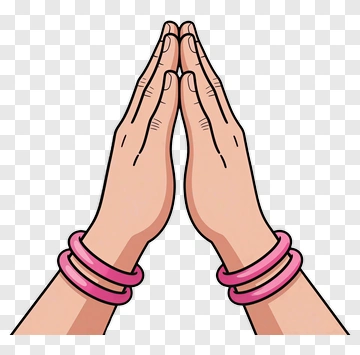 Hands Together In Prayer Gesture PNG