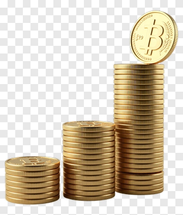 Stack Of Bitcoin Coins PNG