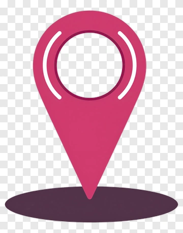 Pink Location Pin Icon PNG