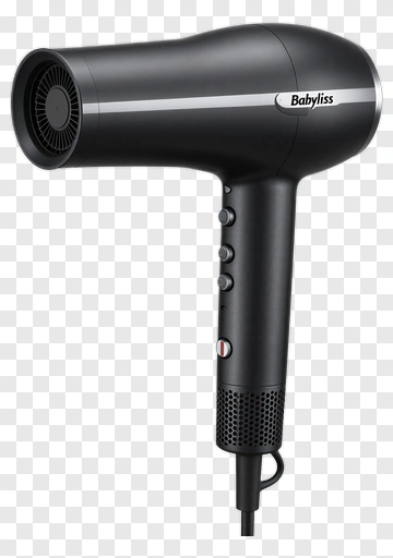 Black Hair Dryer PNG
