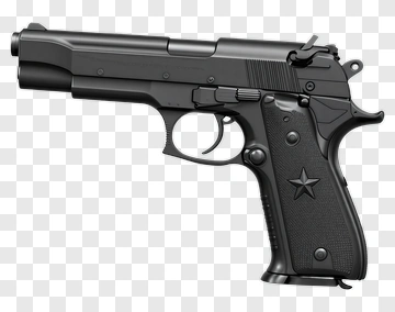 Black Handgun PNG