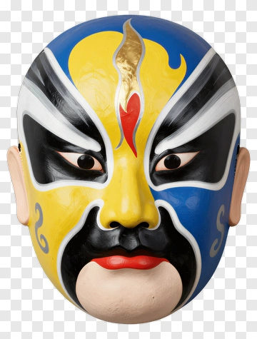 Traditional Chinese Opera Mask PNG