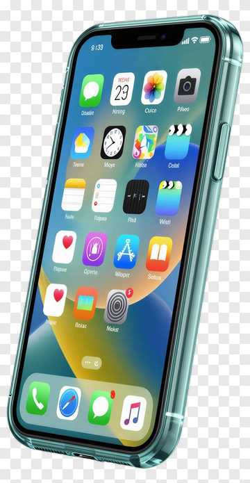 Smartphone With Colorful App Icons PNG