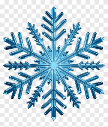 Blue Snowflake PNG