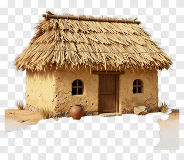 Thatched Roof Cottage PNG