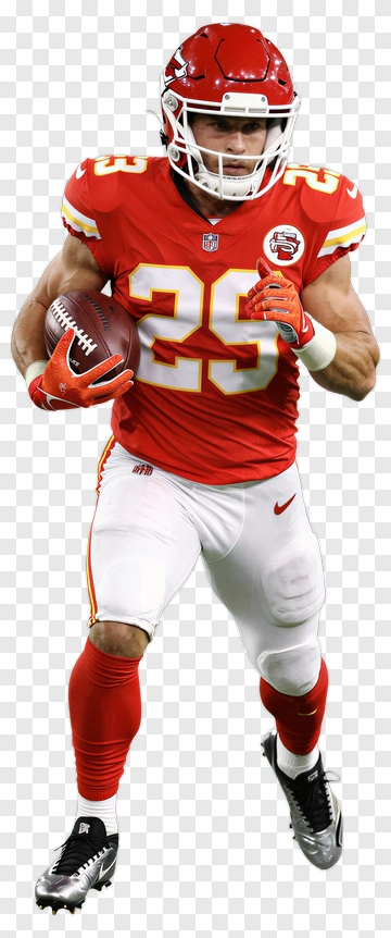 Football Player Running With A Football PNG