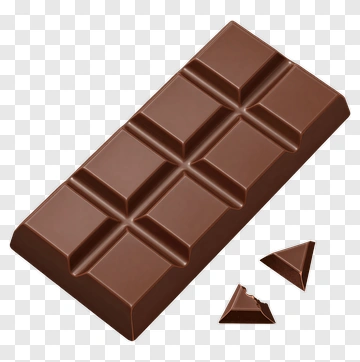 Chocolate Bar With Broken Pieces PNG