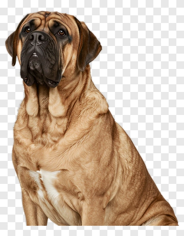 Bullmastiff Dog Sitting PNG
