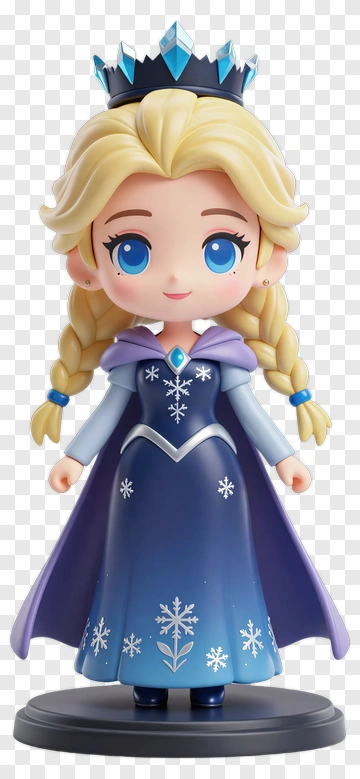 Chibi Elsa Figurine PNG