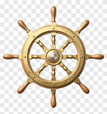 Ship's Steering Wheel PNG