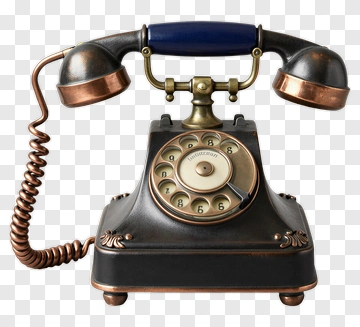 Vintage Rotary Telephone PNG