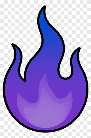 Purple Flame Icon PNG