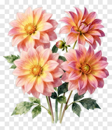 Colorful Flower Bouquet PNG