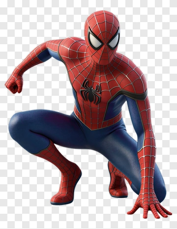 Spider-Man In Action Pose PNG